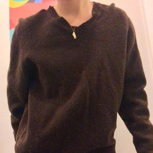 Brooks Brothers brown wool sweater